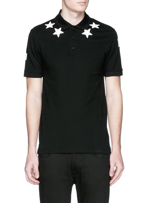 givenchy star polo t shirt|givenchy t shirt with holes.